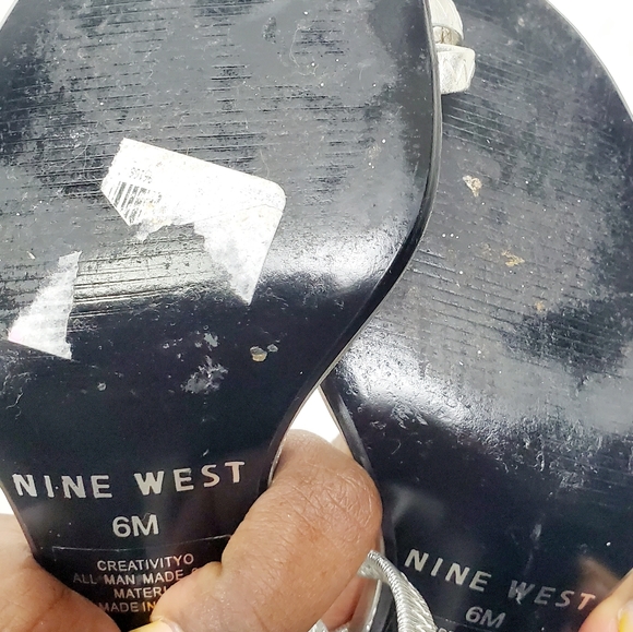 NINE WEST Strappy heels shoes size 6M - Picture 7 of 8